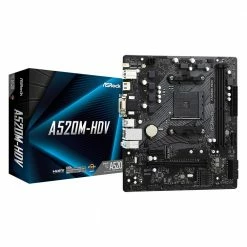 ASRock A520M-HDV AMD AM4 MATX Motherboard -Intel core Shop 627671 166173 04 package zoom