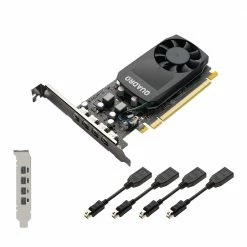 PNY NVIDIA Quadro P1000 V2 Single-Fan 4GB GDDR5 PCIe 3.0 Graphics Card -Intel core Shop 628463 181941 04 front zoom