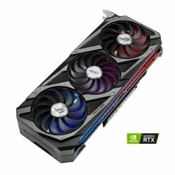 ASUS NVIDIA GeForce RTX 3090 Strix Overclocked Triple-Fan 24GB GDDR6X PCIe 4.0 Graphics Card -Intel core Shop 628685 177071 03 front zoom