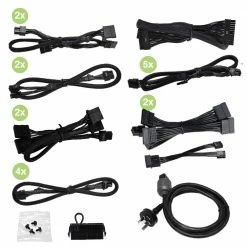 EVGA SuperNOVA 1600 G+ 1600 Watt 80 Plus Gold ATX Fully Modular Power Supply -Intel core Shop 630230 199695 04 front zoom