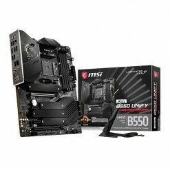 MSI B550 MEG Unify AMD AM4 ATX Motherboard -Intel core Shop 632800 224147 04 front zoom