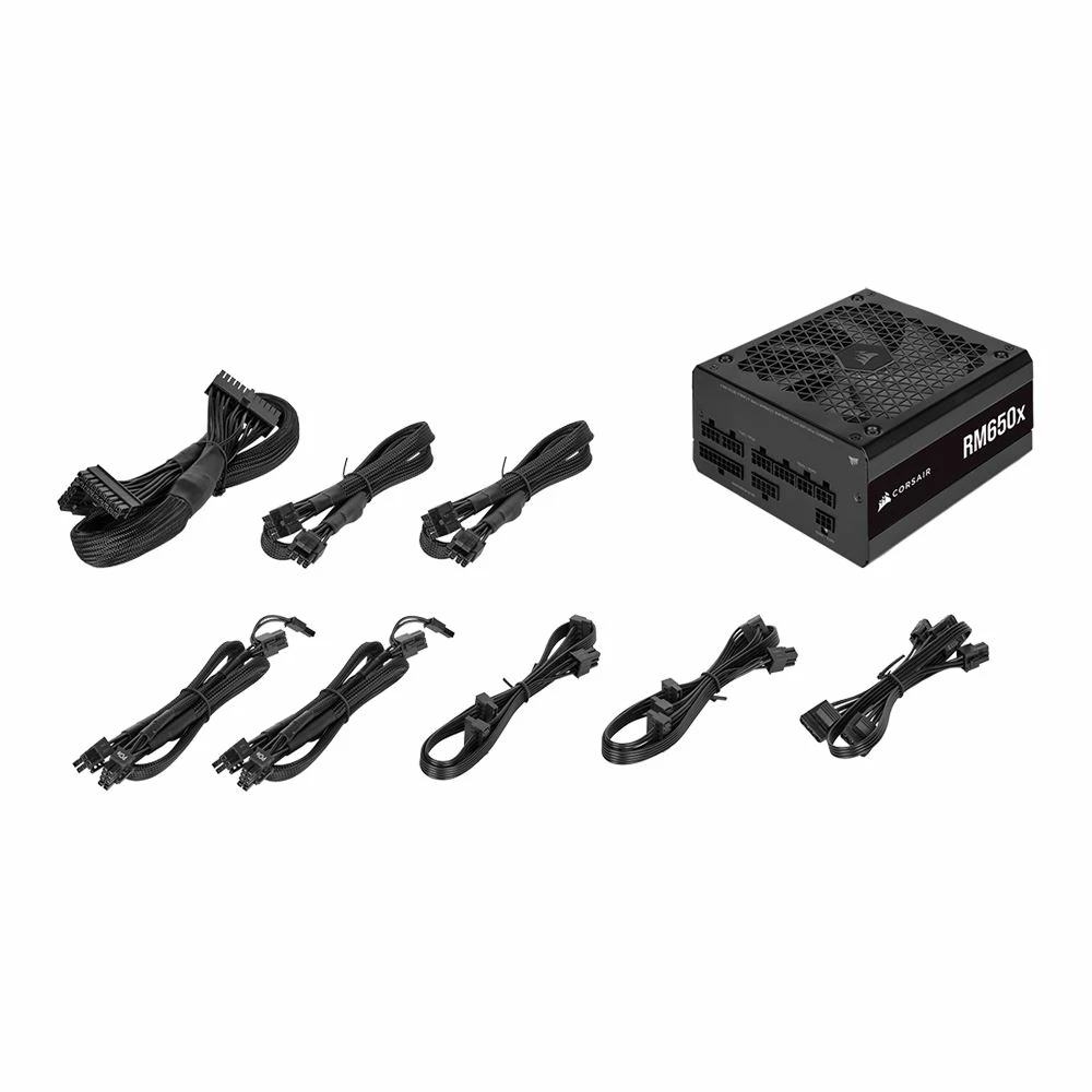 Corsair RM650x 650 Watt 80 Plus Gold ATX Fully Modular Power Supply 3 Corsair RM650x 650 Watt 80 Plus Gold ATX Fully Modular Power Supply - Image 3