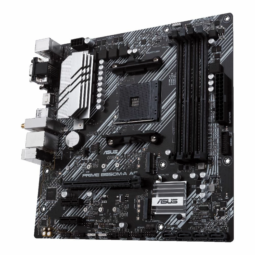 ASUS B550M-A PRIME AC PS AMD AM4 MicroATX Motherboard 2 ASUS B550M-A PRIME AC PS AMD AM4 MicroATX Motherboard - Image 2