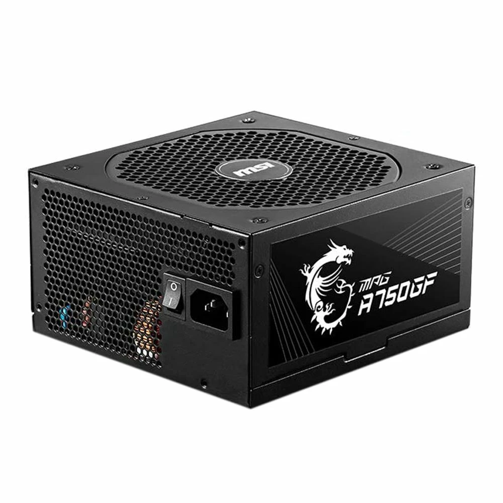 MSI MPG A750GF 750 Watt 80 Plus Gold ATX Fully Modular Power Supply 1 MSI MPG A750GF 750 Watt 80 Plus Gold ATX Fully Modular Power Supply