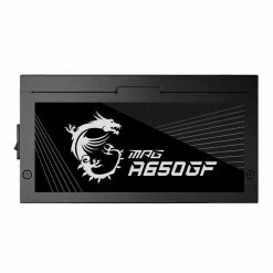 MSI MPG A650GF 650 Watt 80 Plus Gold ATX Fully Modular Power Supply -Intel core Shop 632975 225706 03 front zoom