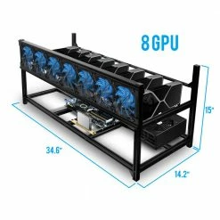 Kingwin Bitcoin Miner Rig Case - Stackable Frame -Intel core Shop 633249 229914 04 front zoom