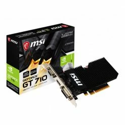 MSI NVIDIA GeForce GT 710 Low Profile Passive Cooled 1GB DDR3 PCIe 2.0 Graphics Card -Intel core Shop 633303 229401 04 package zoom