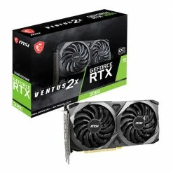 MSI NVIDIA GeForce RTX 3060 Ventus 2x Overclocked Dual-Fan 12GB GDDR6 PCIe 4.0 Graphics Card -Intel core Shop 633840 234849 04 front zoom
