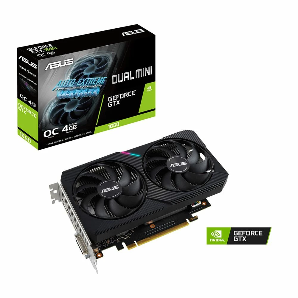 ASUS NVIDIA GeForce GTX 1650 Dual Overclocked Dual-Fan 4GB GDDR6 PCIe 3.0 Graphics Card 4 ASUS NVIDIA GeForce GTX 1650 Dual Overclocked Dual-Fan 4GB GDDR6 PCIe 3.0 Graphics Card - Image 4