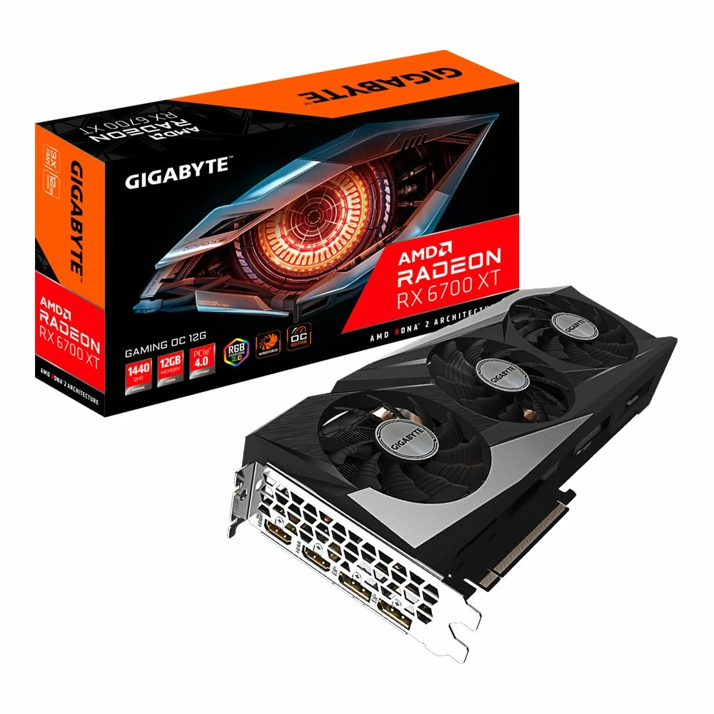 Gigabyte AMD Radeon RX 6700 XT Gaming Overclocked Triple-Fan 12GB GDDR6 PCIe 4.0 Graphics Card 8 Gigabyte AMD Radeon RX 6700 XT Gaming Overclocked Triple-Fan 12GB GDDR6 PCIe 4.0 Graphics Card - Image 8