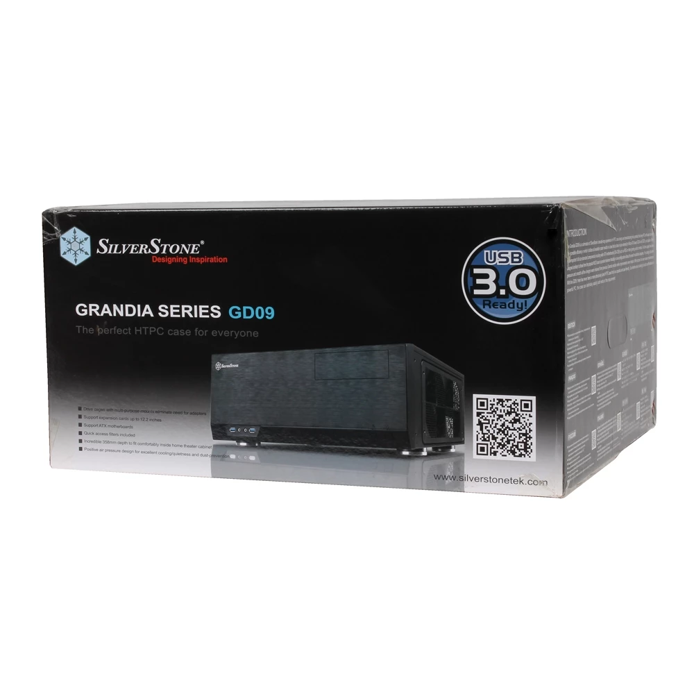 SilverStone Grandia GD09B ATX Mini-Tower Computer Case - Black 8 SilverStone Grandia GD09B ATX Mini-Tower Computer Case - Black - Image 8