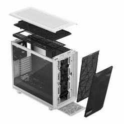 Fractal Design Meshify 2 Clear Tempered Glass ATX Mesh Mid-Tower Computer Case - White -Intel core Shop 637065 282707 04 front zoom