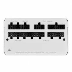 Corsair RM750 750 Watt 80 Plus Gold ATX Fully Modular Power Supply - White -Intel core Shop 637342 314179 03 front zoom