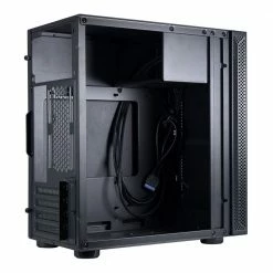 Lian Li Lancool 170M Tempered Glass MicroATX Mid-Tower Computer Case - Black -Intel core Shop 638089 281170 05 front zoom