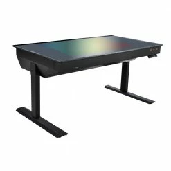 Lian Li DK-05F Dual EATX Tempered Glass RGB Desk - Black