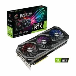 ASUS NVIDIA GeForce RTX 3070 Ti ROG Strix Overclocked Triple-Fan 8GB GDDR6X PCIe 4.0 Graphics Card -Intel core Shop 638233 283184 07 package zoom