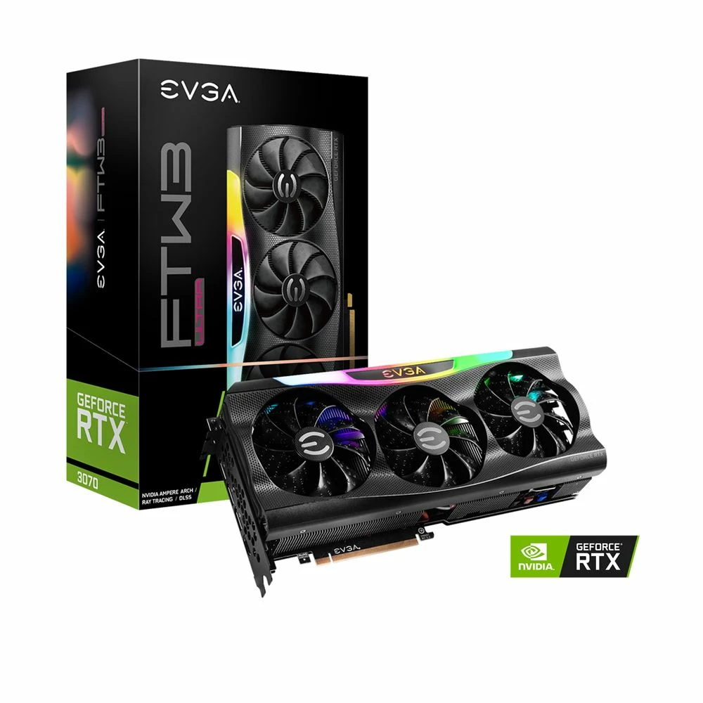 EVGA NVIDIA GeForce RTX 3070 FTW3 Ultra Gaming Triple-Fan 8GB GDDR6 PCIe 4.0 Graphics Card 4 EVGA NVIDIA GeForce RTX 3070 FTW3 Ultra Gaming Triple-Fan 8GB GDDR6 PCIe 4.0 Graphics Card - Image 4