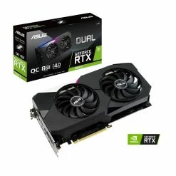 ASUS NVIDIA GeForce RTX 3060 Ti Dual V2 Overclocked Dual-Fan 8GB GDDR6 PCIe 4.0 Graphics Card -Intel core Shop 639237 295063 04 package zoom
