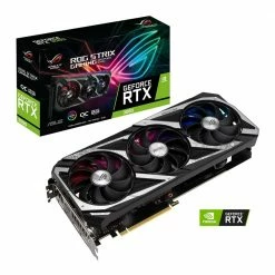 ASUS NVIDIA GeForce RTX 3060 ROG Strix V2 Overclocked Triple-Fan 12GB GDDR6 PCIe 4.0 Graphics Card -Intel core Shop 639240 295022 04 package zoom