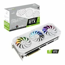 ASUS NVIDIA GeForce RTX 3080 ROG Strix V2 LHR Gaming White Overclocked Triple-Fan 10GB GDDR6X PCIe 4.0 Graphics Card -Intel core Shop 640225 307348 04 package zoom