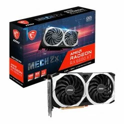 MSI AMD Radeon RX 6600 XT Mech 2X Overclocked Dual-Fan 8GB GDDR6 PCIe 4.0 Graphics Card -Intel core Shop 640264 308304 05 front zoom