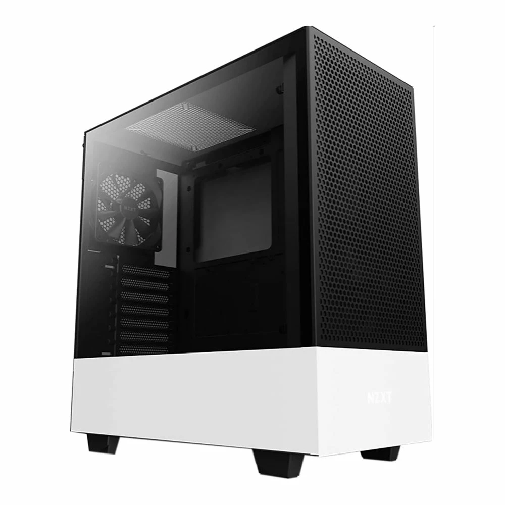 NZXT H510 Flow Tempered Glass ATX Mid-Tower Computer Case - White 1 NZXT H510 Flow Tempered Glass ATX Mid-Tower Computer Case - White