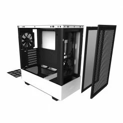 NZXT H510 Flow Tempered Glass ATX Mid-Tower Computer Case - White 9 NZXT H510 Flow Tempered Glass ATX Mid-Tower Computer Case - White -Intel core Shop 640394 309146 04 front zoom