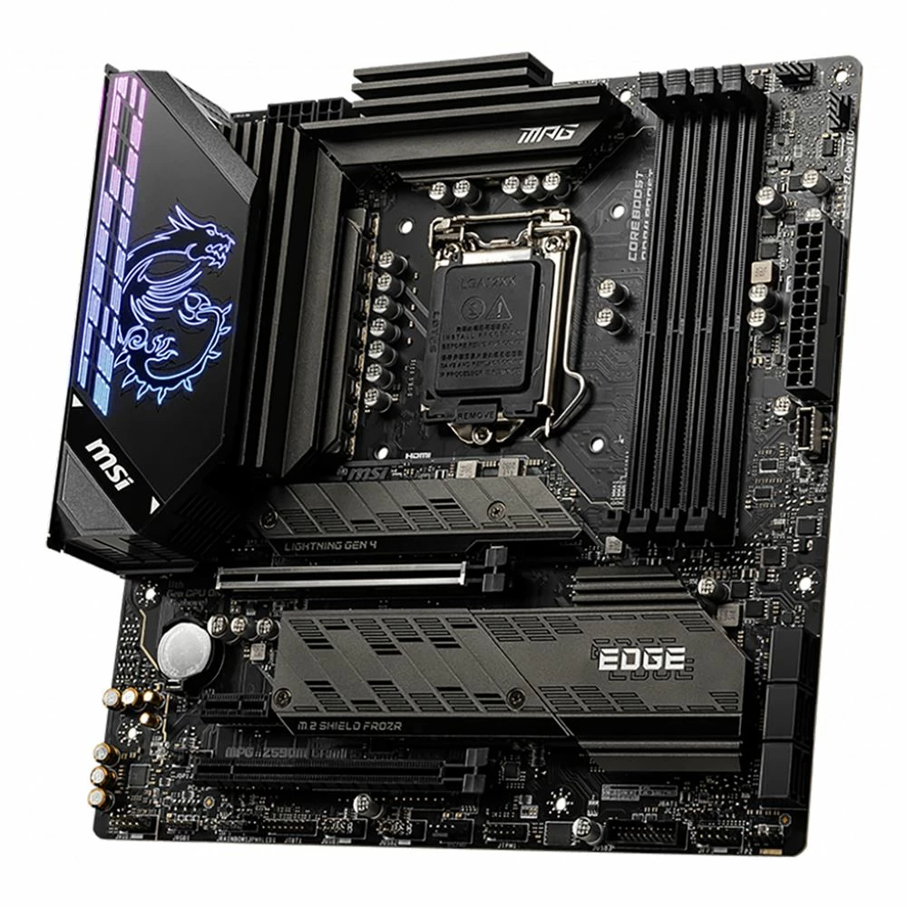 MSI Z590M MPG Gaming Edge WiFi Intel LGA 1200 MicroATX Motherboard 2 MSI Z590M MPG Gaming Edge WiFi Intel LGA 1200 MicroATX Motherboard - Image 2