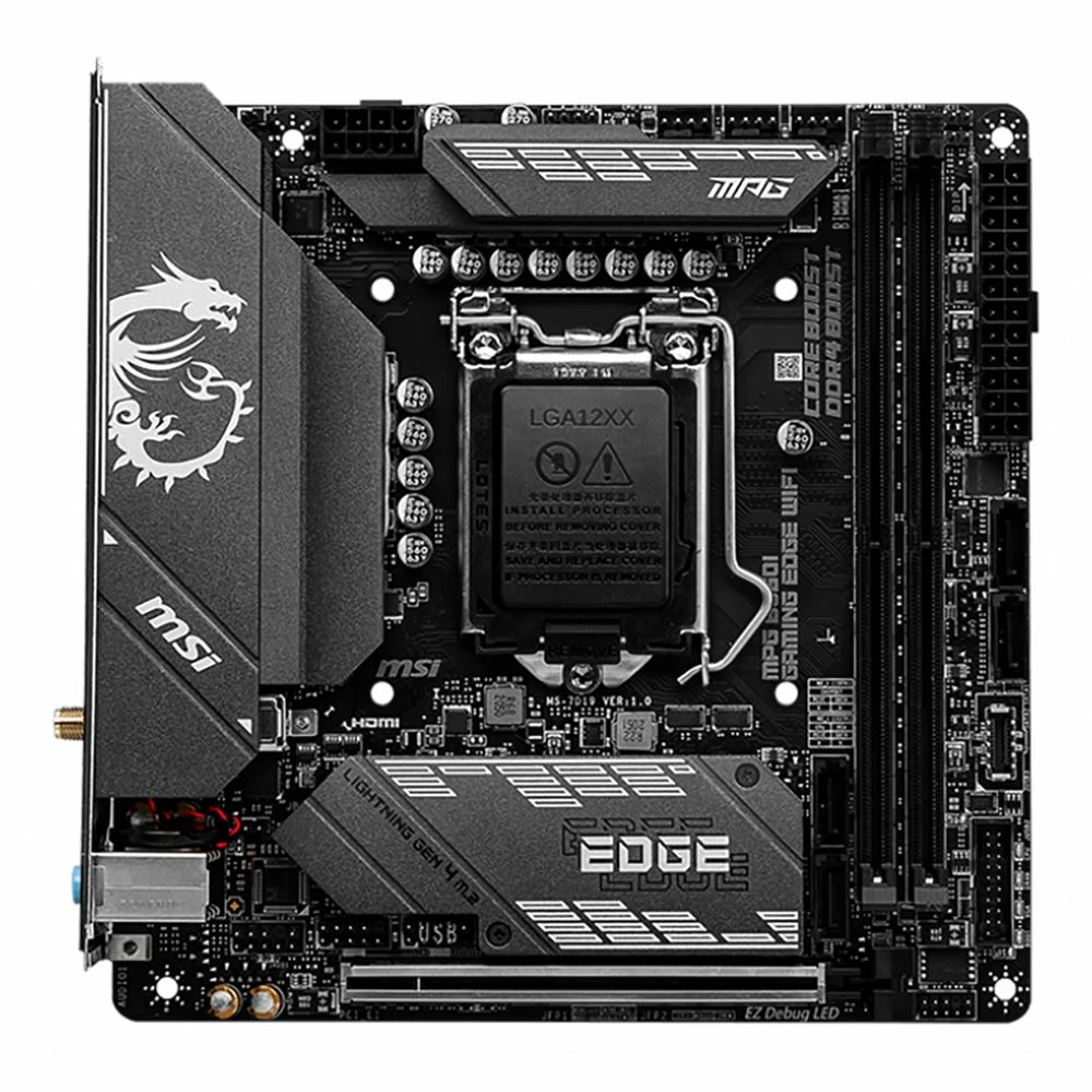 MSI B560I MPG Gaming Edge WiFi Intel LGA 1200 Mini-ITX Motherboard 1 MSI B560I MPG Gaming Edge WiFi Intel LGA 1200 Mini-ITX Motherboard
