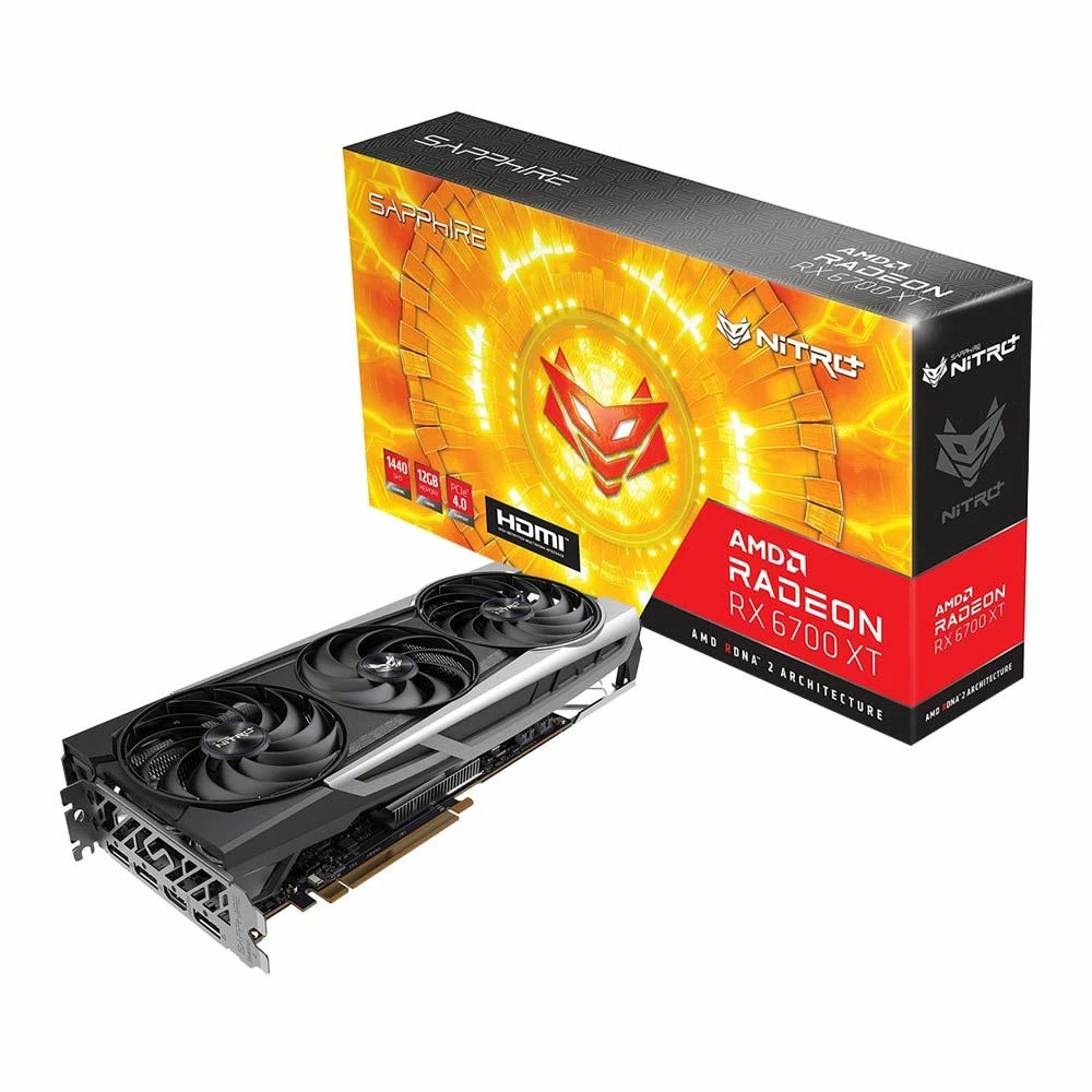Sapphire Technology AMD Radeon RX 6700 XT Nitro Plus Triple-Fan 12GB GDDR6 PCIe 4.0 Graphics Card (Refurbished) 6 Sapphire Technology AMD Radeon RX 6700 XT Nitro Plus Triple-Fan 12GB GDDR6 PCIe 4.0 Graphics Card (Refurbished) - Image 6