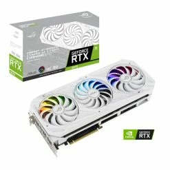ASUS NVIDIA GeForce RTX 3070 ROG Strix White V2 LHR Overclocked Triple-Fan 8GB GDDR6 PCIe 4.0 Graphics Card -Intel core Shop 641376 319194 03 package zoom