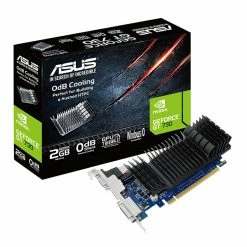 ASUS NVIDIA GeForce GT 730 Low Profile Passive Cooled 2GB GDDR5 PCIe 3.0 Graphics Card -Intel core Shop 641955 324053 04 package zoom