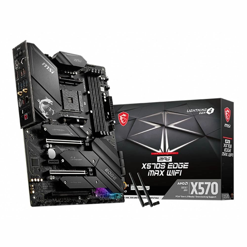 MSI X570S MPG EDGE MAX WiFi AMD AM4 ATX Motherboard 4 MSI X570S MPG EDGE MAX WiFi AMD AM4 ATX Motherboard - Image 4