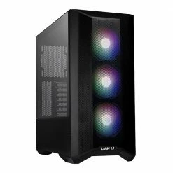 Lian Li Lancool II MESH Type C RGB Tempered Glass ATX Mid-Tower Computer Case - Black