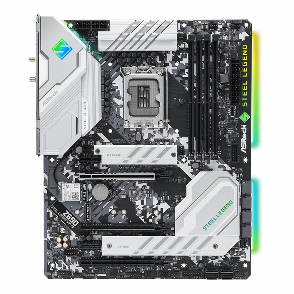 ASRock Z690 Steel Legend WiFi 6E DDR4 Intel LGA 1700 ATX Motherboard 1 ASRock Z690 Steel Legend WiFi 6E DDR4 Intel LGA 1700 ATX Motherboard