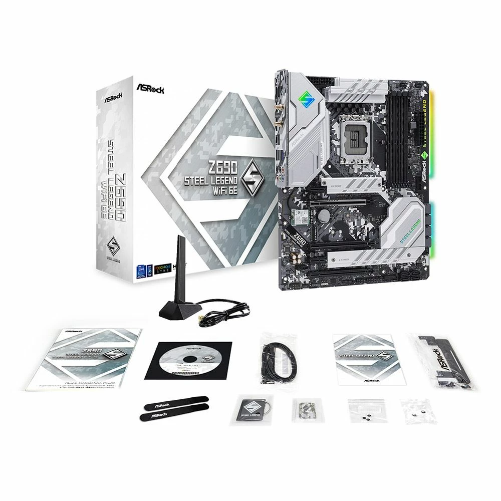 ASRock Z690 Steel Legend WiFi 6E DDR4 Intel LGA 1700 ATX Motherboard 4 ASRock Z690 Steel Legend WiFi 6E DDR4 Intel LGA 1700 ATX Motherboard - Image 4