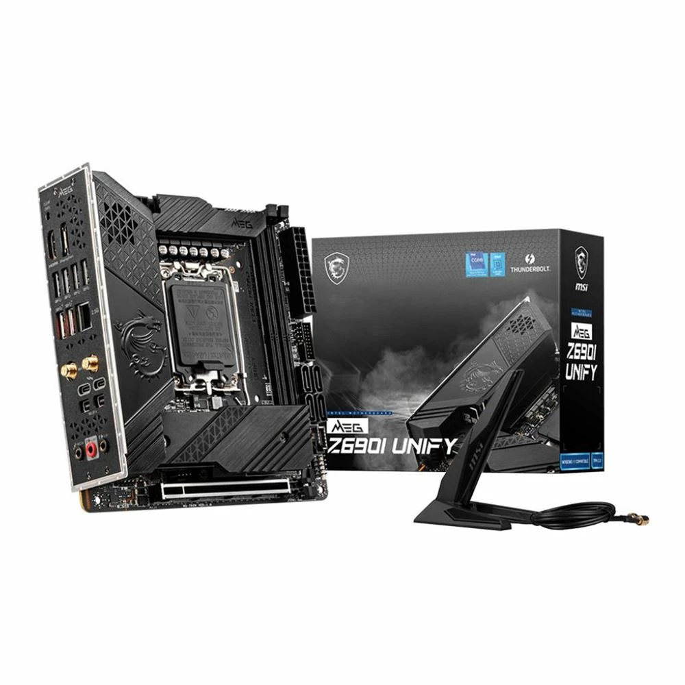 MSI Z690I MEG Unify DDR5 Intel LGA 1700 Mini-ITX Motherboard 1 MSI Z690I MEG Unify DDR5 Intel LGA 1700 Mini-ITX Motherboard