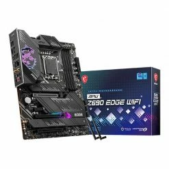 MSI Z690 MPG Edge WiFi DDR5 Intel LGA 1700 ATX Motherboard -Intel core Shop 644628 353292 04 package zoom