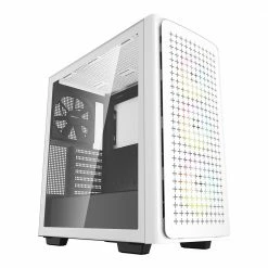 Deep Cool CK560 Tempered Glass ATX Mid-Tower Computer Case - White