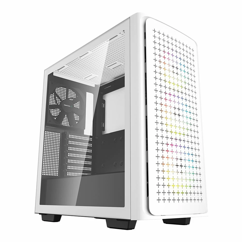 Deep Cool CK560 Tempered Glass ATX Mid-Tower Computer Case - White 1 Deep Cool CK560 Tempered Glass ATX Mid-Tower Computer Case - White