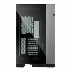 Lian Li O11 Dynamic EVO Tempered Glass ATX Mid-Tower Computer Case - Gray - Micro Center Exclusive Model -Intel core Shop 645429 360040 04 front zoom