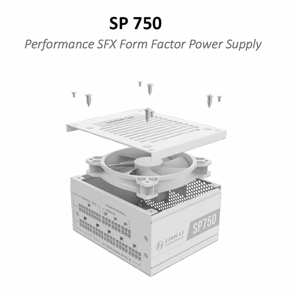 Lian Li SP 750 GA 750 Watt 80 Plus Gold SFX Fully Modular Power Supply 2 Lian Li SP 750 GA 750 Watt 80 Plus Gold SFX Fully Modular Power Supply - Image 2