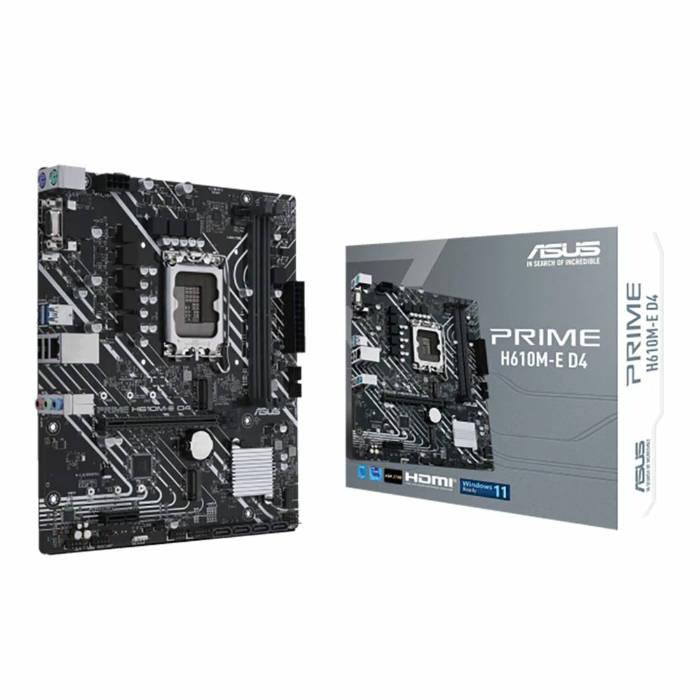 ASUS H610M-E Prime D4 Intel LGA 1700 MicroATX Motherboard 1 ASUS H610M-E Prime D4 Intel LGA 1700 MicroATX Motherboard