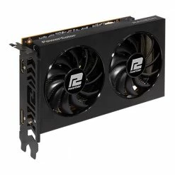 PowerColor AMD Radeon RX 6500 XT Fighter Overclocked Dual Fan 4GB GDDR6 PCIe 4.0 Graphics Card -Intel core Shop 646339 370981 03 front zoom