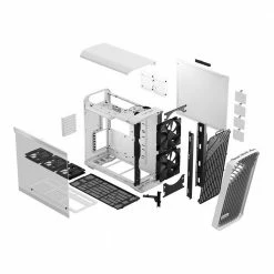 Fractal Design Torrent Tempered Glass ATX Mid-Tower Computer Case - White -Intel core Shop 646360 370395 06 front zoom