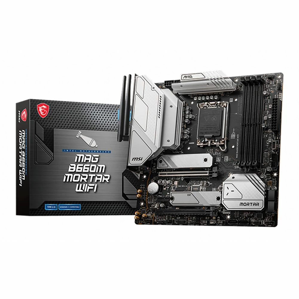MSI B660M MAG Mortar WiFi D5 Intel LGA 1700 MicroATX Motherboard 4 MSI B660M MAG Mortar WiFi D5 Intel LGA 1700 MicroATX Motherboard - Image 4