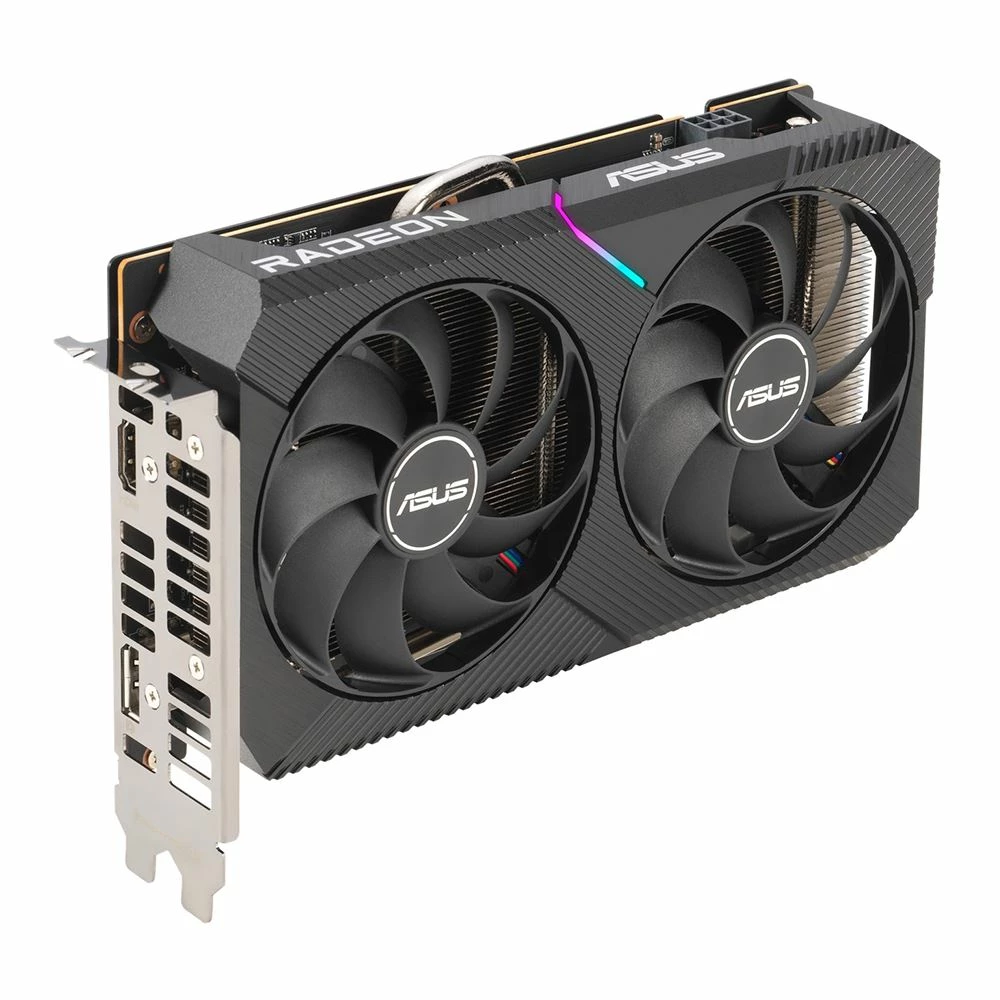 ASUS AMD Radeon RX 6500 XT Dual Overclocked Dual Fan 4GB GDDR6 PCIe 4.0 Graphics Card 1 ASUS AMD Radeon RX 6500 XT Dual Overclocked Dual Fan 4GB GDDR6 PCIe 4.0 Graphics Card