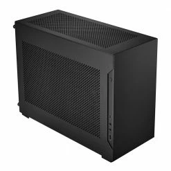 Lian Li A4 H2O 4.0 Mini-ITX Min-Tower Computer Case - Black -Intel core Shop 646620 371443 03 front zoom