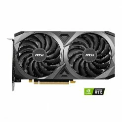 MSI NVIDIA GeForce RTX 3050 Ventus 2X Overclocked Dual Fan 8GB GDDR6 PCIe 4.0 Graphics Card -Intel core Shop 646628 371724 02 front zoom