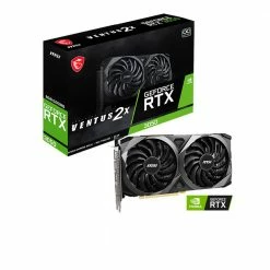 MSI NVIDIA GeForce RTX 3050 Ventus 2X Overclocked Dual Fan 8GB GDDR6 PCIe 4.0 Graphics Card -Intel core Shop 646628 371724 05 package zoom